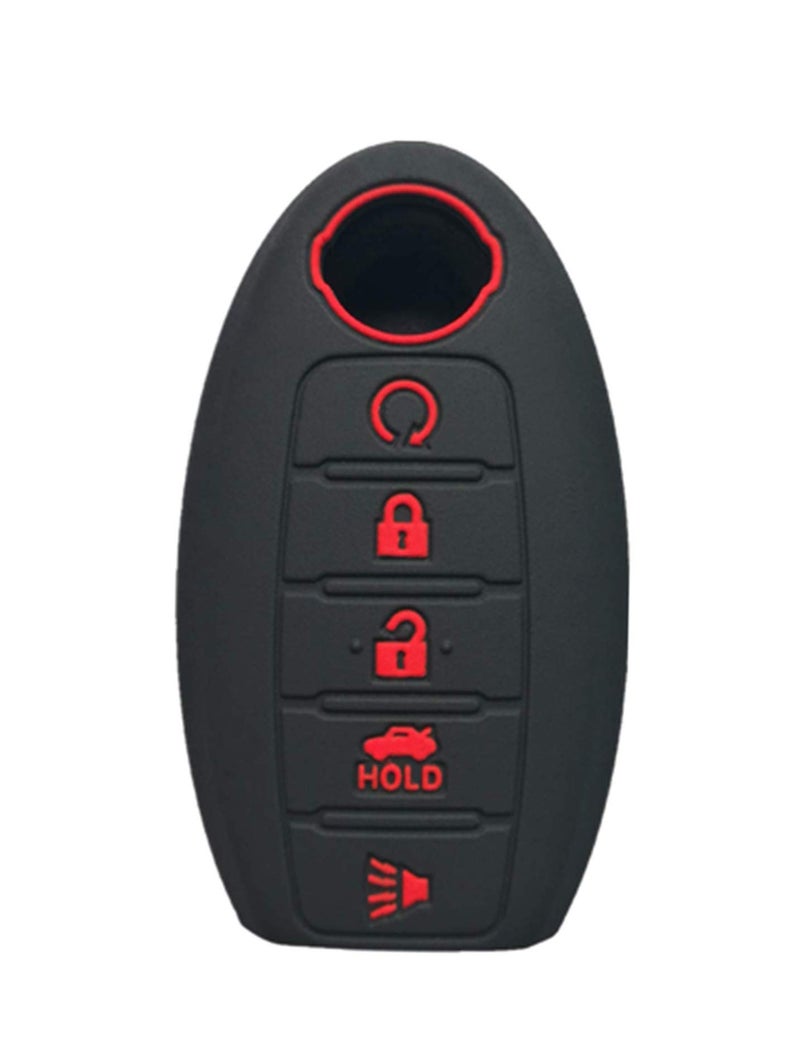 KAWIHEN Silicone Key Fob Cover Fit for Nissan 5 Button Armada Murano Maxima Altima Sedan Pathfinder 285E3-3TP5A KR5S180144014 - Image 1